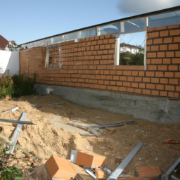 Agrandissement terrasse pour espace de jeu pour enfants Allonnes